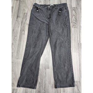(3/$35) Riders by Lee Jeans Womens 18M Black Relaxed Fit Straight Leg Denim